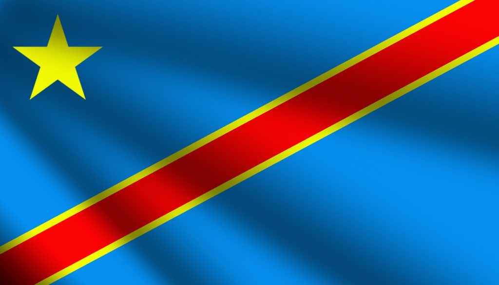Kongolesische Flagge (DR Kongo - Zaire)